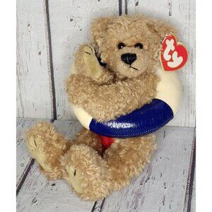 6" Vintage 1993 Attic Treasures "Allura" Brown Jointed Teddy Bear Bathing Suit